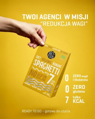 Bio Makaron Shirataki Konjac Spaghetti 385 g