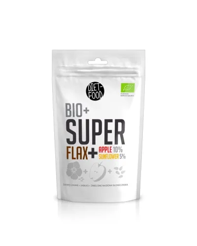 Bio Flax Siemie Lniane Jabłko Słonecznik 200 g