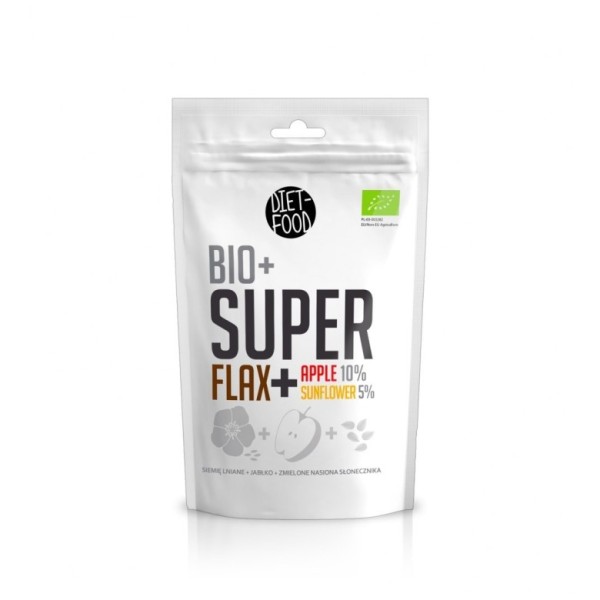 Bio Flax Siemie Lniane Jabłko Słonecznik 200 g