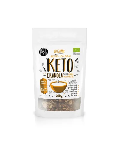 Bio Keto Granola Kakao z Olejkiem Pomarańczowym 200 g
