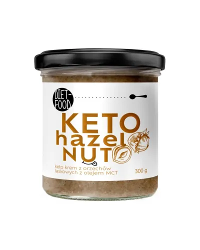 Keto Krem z Orzechów Laskowych z Olejem MCT 300 g
