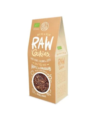 Bio Ciasteczka Jabłko Rabarbar 100 g