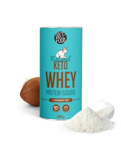 Keto Izolat Białko Serwatkowe z Olejem Kokosowym MCT 500 g