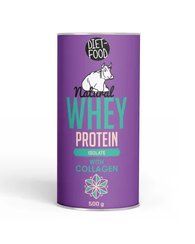 Białko Serwatkowe Whey Izolat z Kolagenem 500 g