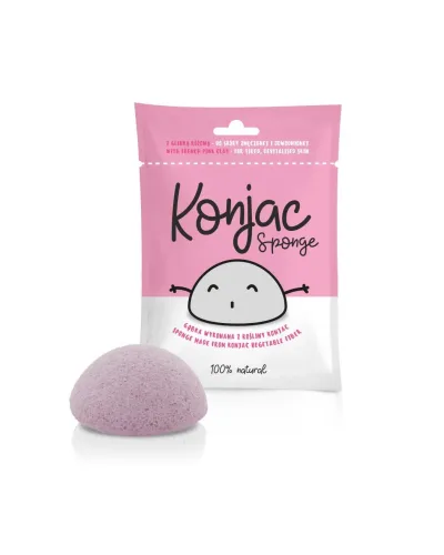 Gąbka do Twarzy Konjac Różowa