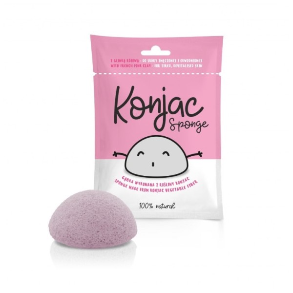 Gąbka do Twarzy Konjac Różowa