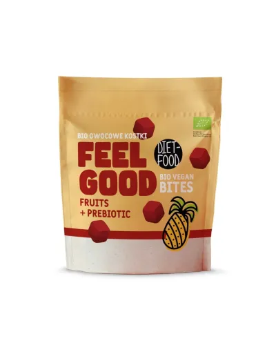 Bio Vegan Bites FEEL GOOD owocowe kostki - z prebiotykiem 120 g