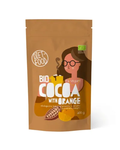 Bio Kakao o smaku pomarańczowym 200 g
