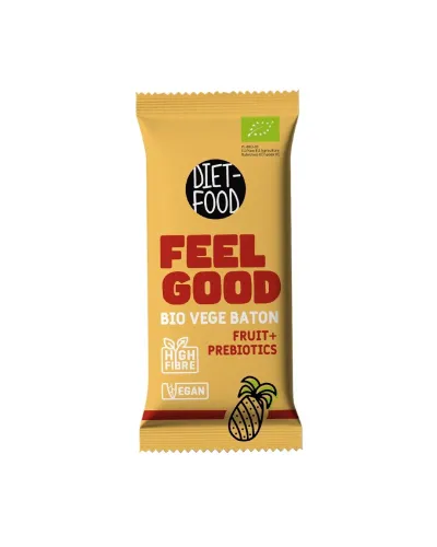 Bio Wegański Batonik FEEL GOOD - owocowy z prebiotykami 35 g
