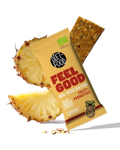 Bio Wegański Batonik FEEL GOOD - owocowy z prebiotykami 35 g