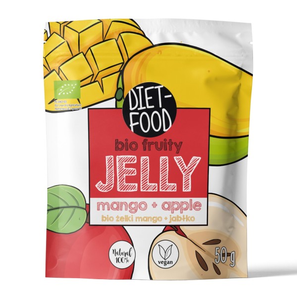 Bio Żelki Owocowe - Mango i Jabłko 50 g