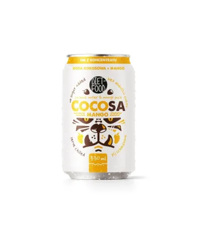 Cocosa Woda Kokosowa z młodego kokosa Niegazowana z sokiem z Mango NFC 330 ml (kaucja)