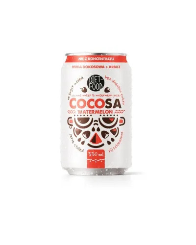 Cocosa Woda Kokosowa z młodego kokosa Niegazowana z sokiem z Arbuza NFC 330 ml (kaucja)
