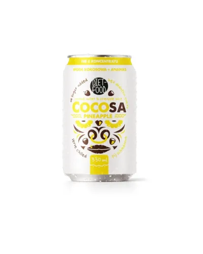Cocosa Woda Kokosowa z młodego kokosa Niegazowana z sokiem z Ananasa NFC 330 ml (kaucja)