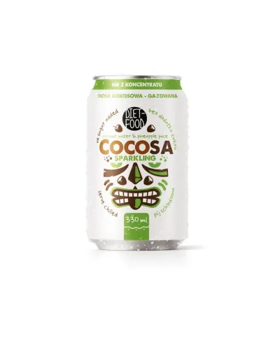 Cocosa Woda Kokosowa z młodego kokosa Gazowana 330 ml (kaucja)