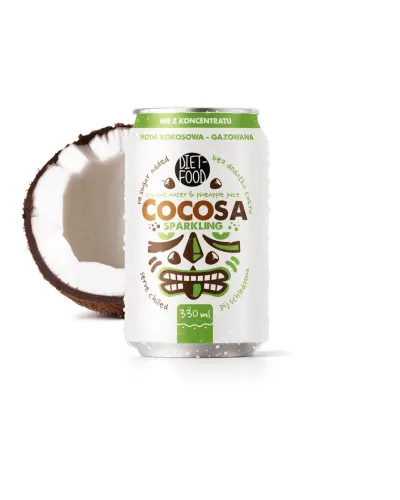 Cocosa Woda Kokosowa z młodego kokosa Gazowana 330 ml (kaucja)