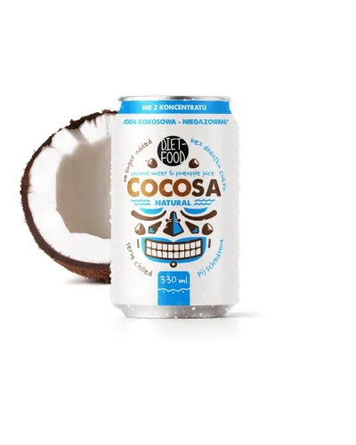 Cocosa Woda Kokosowa z młodego kokosa Niegazowana 330 ml (kaucja)