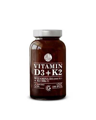 Witamina D3+K2 mk7 180 szt.