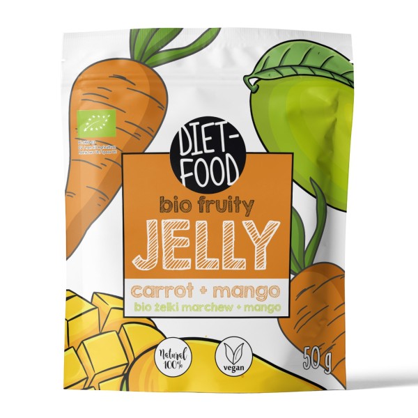 Bio Żelki Owocowe - Marchew i Mango 50 g