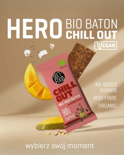 Bio Wegański Batonik CHILL OUT - superfoods 35 g