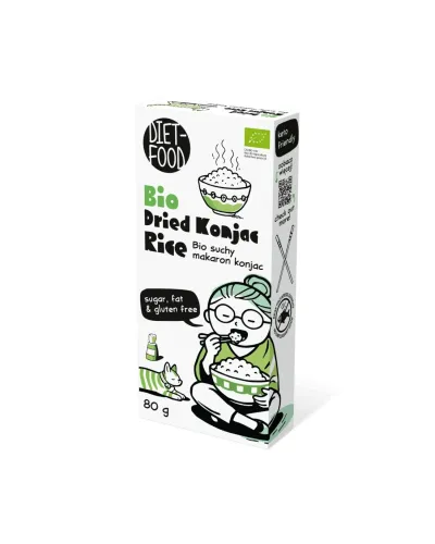 Bio Suchy Makaron Shirataki Konjac Ryż 80 g