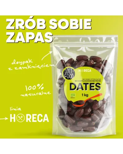 Bio Daktyle Suszone Bez Pestek 1 kg