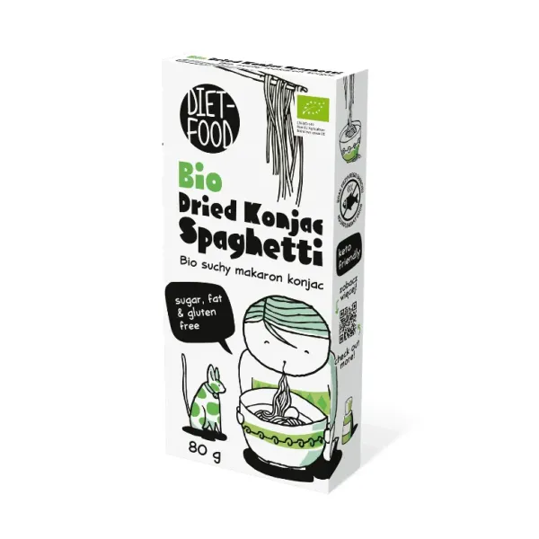Bio Suchy Makaron Shirataki Konjac Spaghetti 80 g