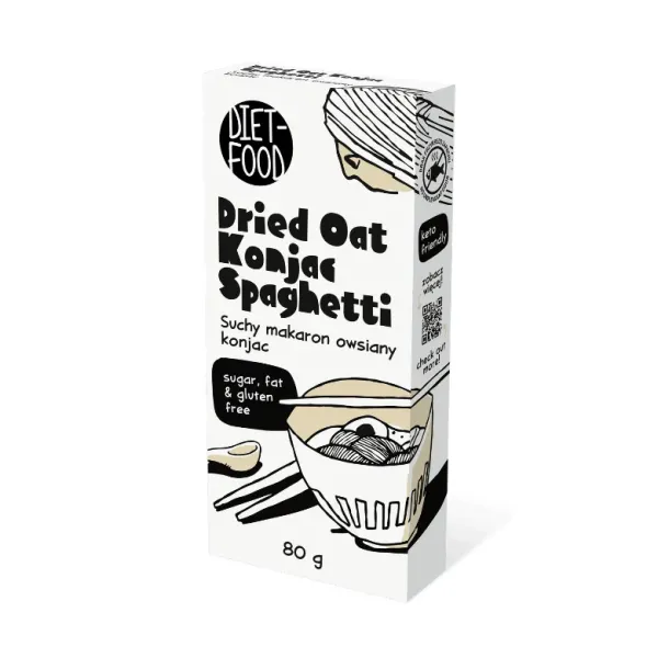Suchy Makaron Owsiany Shirataki Konjac Spaghetti 80 g
