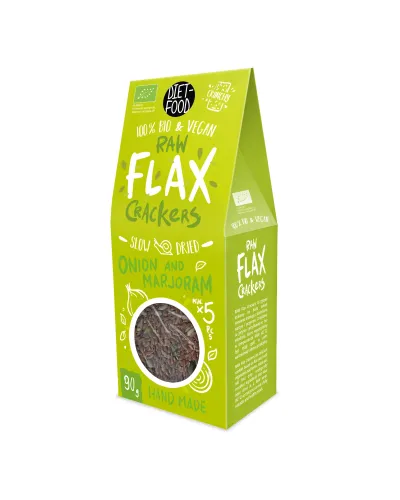 Bio Flax Krakersy Cebula i Majeranek 90 g