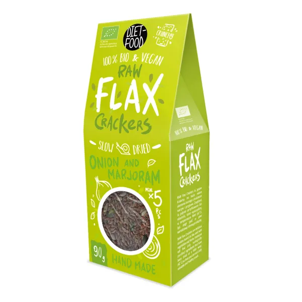 Bio Flax Krakersy Cebula i Majeranek 90 g