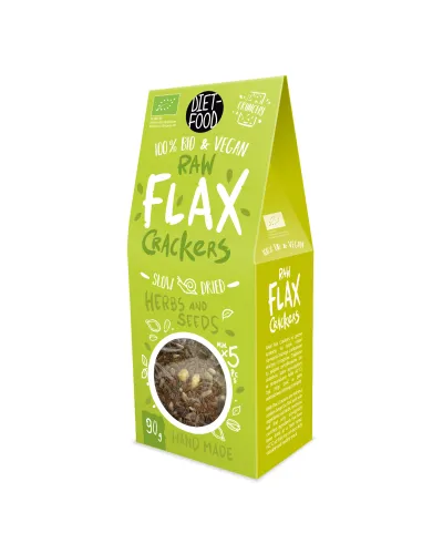 Bio Flax Krakersy z Ziołami i Nasionami 90 g