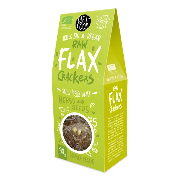 Bio Flax Krakersy z Ziołami i Nasionami 90 g