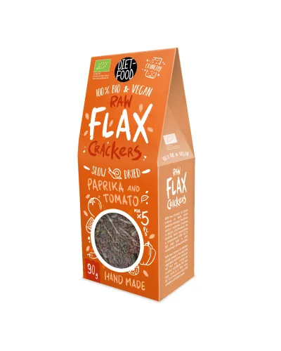Bio Flax Krakersy Pomidor i Papryka 90 g
