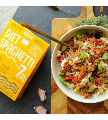Fit makaron konjac z pieczonymi warzywami i mozzarellą #7