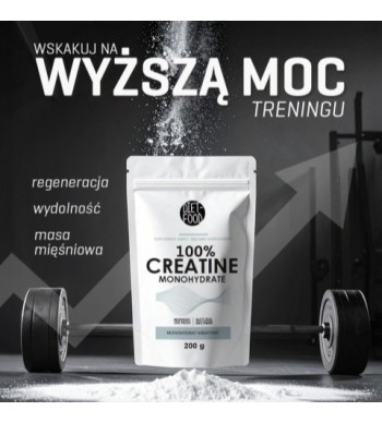 Kreatyna Monohydrat DIET-FOOD – czysta siła, wygoda i wsparcie dla mózgu
